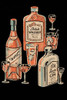 Matchbook covers bore many designs from advertising to mementos.  This cover was for a cocktail restaurant and featured a series of drinks. Poster Print by unknown - Item # VARBLL058726067x