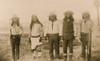 Four Mojave Indian chiefs--The second file from the left is "Rowdy", a Yuma Indian, acting as interpreter Poster Print - Item # VARBLL058751303L