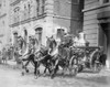 Three Horse Teams exits the Fire Station on Alarm Poster Print - Item # VARBLL058746510L