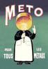 A French ad for a metal cleaner.  "Meto for all metals."  Eug_ne Og__(1861-1936) was French poster artist with a unique and playful style. Poster Print by Eugene Oge - Item # VARBLL0587019913