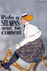 Woman Riding a Bike Poster Print by Ottomann - Item # VARBLL0587231750