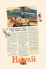 An ad promoting the islands of Hawaii for a vacation destination. Poster Print by Hawaii Tourist Bureau - Item # VARBLL0587313021