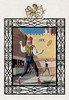 Illustrated scene in a castle courtyard of how the early game of tennis was played. Poster Print by unknown - Item # VARBLL0587008407