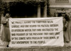 Protest banner against dilatory Senators Blocking Suffrage Poster Print - Item # VARBLL058756001L