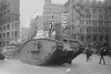 British tank sporting an American & American Flag tracks down Fifth Avenue, New York in parade with Police Mounted Escort Poster Print by unknown - Item # VARBLL058745810L