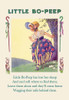 Little Bo Peep or "Little Bo Peep has lost her sheep" is a popular English language nursery rhyme.  The earliest record of this rhyme is in a manuscript of around 1805. Poster Print by unknown - Item # VARBLL0587003839