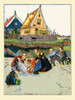 Dutch children clean pots and jugs with water from pails. Poster Print by Maud & Miska Petersham - Item # VARBLL0587410345