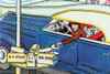 A newspaper delivery man places the paper in a mailbox. Poster Print by Julia Letheld Hahn - Item # VARBLL0587274743