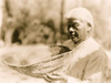 Miwok woman holding sifting basket, California. Poster Print - Item # VARBLL058746906L