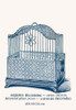 An ornamental bird cage displayed on the page from the manufacturers sales catalog. Poster Print by unknown - Item # VARBLL0587050217