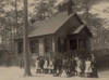 African American school children posed with their teacher outside a school, possibly in South Carolina Poster Print - Item # VARBLL0587631341