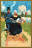 An English Victorian dermatological skin soap advertised on this trade card.  Features a Dutch couple. Poster Print by unknown - Item # VARBLL0587269308