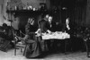 Frances Benjamin Johnston having tea with Elbert Hubbard and an unidentified man at her studio in Washington, D. C Poster Print - Item # VARBLL058746232L
