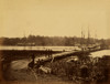 Pontoon bridge across the James; pontoon bridge across the James River at Powhatten Point, which was used by Gen. Grant's army in his march from Coal Harbor to City Point. Poster Print - Item # VARBLL058753425L