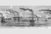 Gunboats shell Island #10 on the Mississippi Poster Print by Frank  Leslie - Item # VARBLL0587325224
