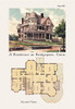 American Architecture of the Victorian Period with an illustration of the home's exterior and a two floor architectural plan and layout Poster Print by unknown - Item # VARBLL0587028076