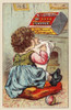 Victorian trade card for McLaughlin's XXXX Coffee showing a child with a drawing pad, sketching the large and colorful package of coffee. Poster Print by unknown - Item # VARBLL0587392029