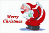 A jolly chibby Santa Claus looks athe message, "Merry Christmas." Poster Print by Unkown - Item # VARBLL0587207949