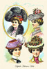 Stylish Autumn Hats, September 1901 - Delineator Poster Print by Delineator - Item # VARBLL0587396237