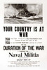 Poster showing a battleship and a gunboat at sea. Poster Print by Frank Paulus - Item # VARBLL0587220775