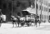 Police On Horseback Guard a Horse Team Driven Wagon loaded with barrels over cobblestoned streets during car Strike Poster Print - Item # VARBLL058746046L