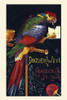 Victorian trade card for Dozier Weyl Crackers.  A colorful scarlet macaw eats a cracker. Poster Print by unknown - Item # VARBLL0587391855