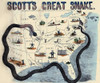 Scott's Anaconda Plan.  Cartoon map illustrating Gen. Winfield Scott's plan to crush the Confederacy, economically. It is sometimes called the "Anaconda plan." Poster Print by J.B. Elliott - Item # VARBLL0587427752