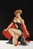 Beautiful Girl in High Heels & two piece suit kneeling Poster Print by Peter Driben - Item # VARBLL0587285893