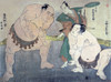 Sumo Wrestlers & Referee Poster Print by Shunsho - Item # VARBLL0587648937
