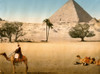 Resting Bedouins and the Grand Pyramid, Cairo, Egypt Poster Print - Item # VARBLL058753989L