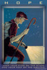 Man with flashlight and cane during starry night Poster Print by Wilbur Pierce - Item # VARBLL0587221658