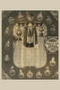 Composite photograph of 15 Chinese baseball players from team based in Honolulu, Hawaii, around list of colleges they played against and three trophies. Poster Print by Tai Sing Loo - Item # VARBLL0587235764