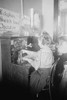 Blind girls operating telephone switchboard Poster Print by unknown