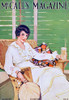 McCall's Cover, Woman relaxing an a rattan chair having a alcoholic drink Poster Print by McCalls - Item # VARBLL0587393998