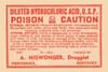 A 1920's pharmacy bottle label.  Many of these were quack cures and the main ingredient often was alcohol. Poster Print by Unknown - Item # VARBLL0587283181