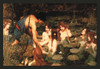 In classical mythology, Hylas was a youth who served as Heracles companion and lover. His abduction by water nymphs was a theme of ancient art, Poster Print by John William Waterhouse - Item # VARBLL0587065931