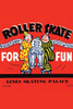 Stickers were issued by roller rinks across the United States.  Many were stock designs imprinted with the local skating facility.  This was for the Line Skating Palace in Creaton, Iowa. Poster Print by Unknown - Item # VARBLL0587262818
