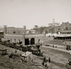 Nashville, Tenn. Railroad yard and depot with locomotives; the Capitol in distance Poster Print - Item # VARBLL058752307L