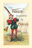 A mini poster advertising a circus of grasshoppers with the ringmaster ringing a bell. Poster Print by Frolie - Item # VARBLL0587329505