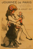 Little girl with bandaged soldier doll on her knee and a poodle at her side begging. Poster Print - Item # VARBLL058748483L