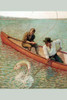Two men struggle to bring ther catch onto that canoe. Poster Print by Clayton - Item # VARBLL0587300744