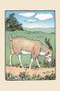 Brother Bill the Billy Goat is munching on grass.  An illustration from a series of children's books which came free with the Public Ledger newspaper. Poster Print by Julia Dyar Hardy - Item # VARBLL0587273038