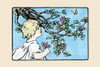 A little girl chases a butterfly through the tree branches.  An illustration from a series of children's books which came free with the Public Ledger newspaper. Poster Print by Julia Dyar Hardy - Item # VARBLL0587272473