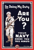 U.S. Navy recruitment poster showing a sailor holding a rifle issued by City of Boston Committee on Public Safety. Poster Print by Clinton Jordan - Item # VARBLL0587220880