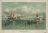 New York Harbor with Brooklyn Bridge Poster Print - Item # VARBLL058751986L