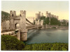 Conwy Castle is at the terminus of a suspension bridge over the Conwy River in Wales Poster Print - Item # VARBLL058751905L