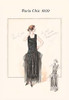 Page from a 1920's fashion catalog from France with the lastest in women's attire. Poster Print by unknown - Item # VARBLL0587020105
