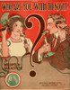 A Question mark separates a boy and girl who are speaking on old two part Telephones Poster Print - Item # VARBLL058753925L