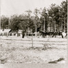 General Weitzel's Head Quarters, 18th Corps; Army band, log buildings in background. Poster Print - Item # VARBLL058752180L