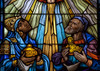 Singing Windows stained glass, designed by J&R Lamb, located in the University chapel at Tuskegee University, Tuskegee, Alabama Poster Print by Carol Highsmith - Item # VARBLL0587558393